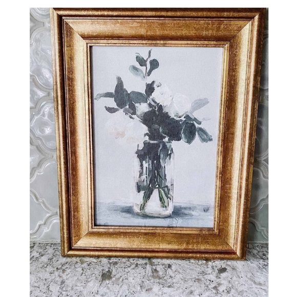 11" x 14" Floral Arrangement Framed Wall Canvas White - Threshold Studio McGee - Picture 4 of 5